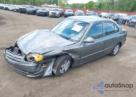 2004 Hyundai Accent Gl z USA, uszkodzony, nr VIN KMHCG45C84U514658